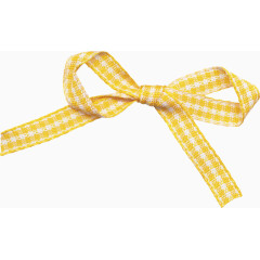 橙色花纹蝴蝶结彩带