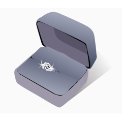 卡通手绘求婚戒指