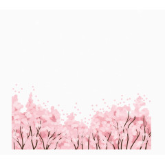 春天唯美樱花边框