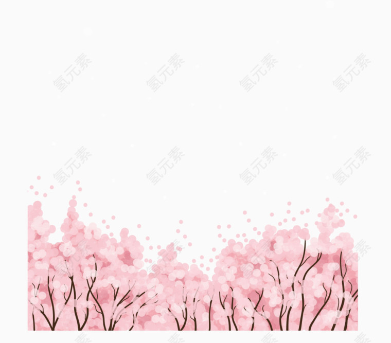春天唯美樱花边框