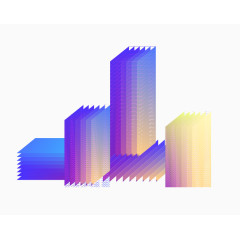 蓝色渐变菱形图案