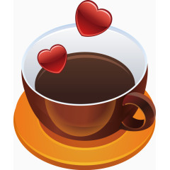 爱心香浓咖啡