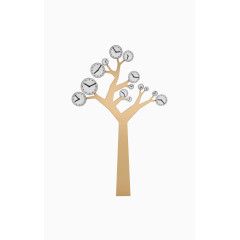 创意时尚大树钟表树枝