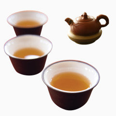 有茶水的茶具