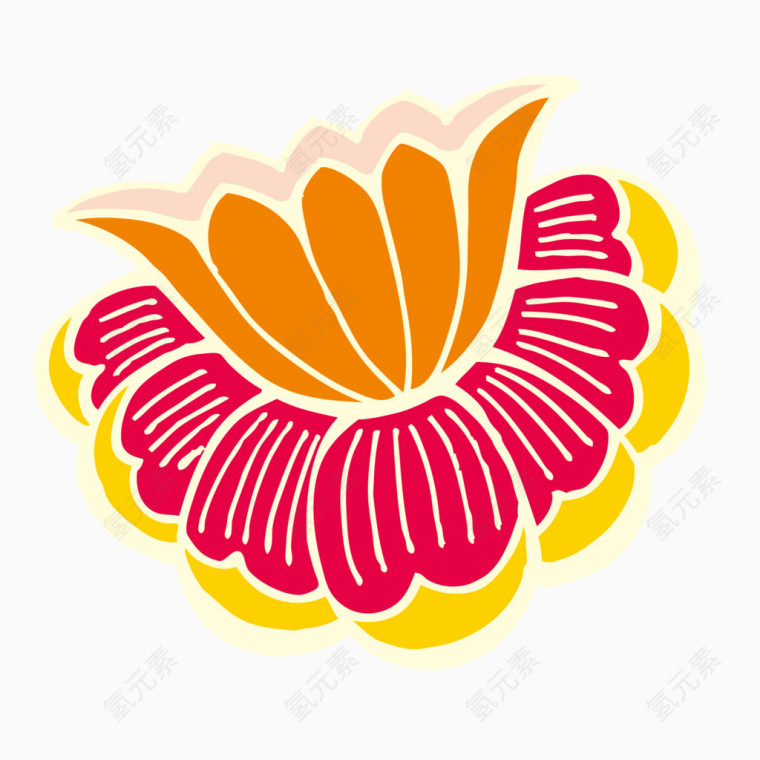 中国佛教吉祥睡莲图案