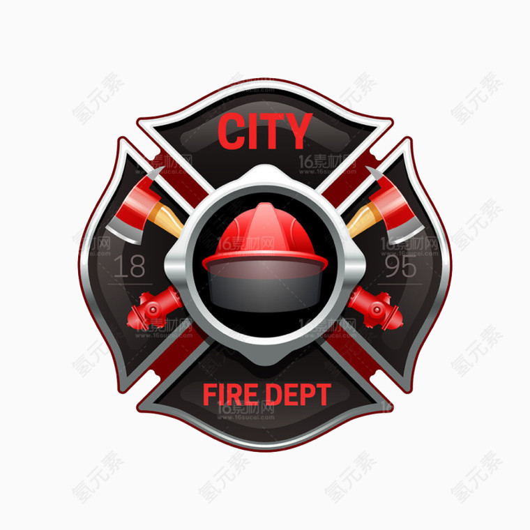 精美消防主题图标设计