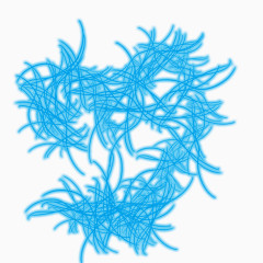 荧光蓝色线条素材
