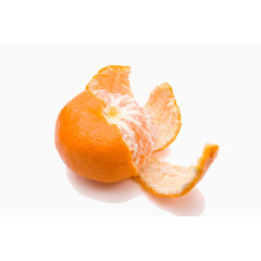 新鲜剥开的橘子