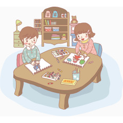 画画讲课学习矢量课程素材