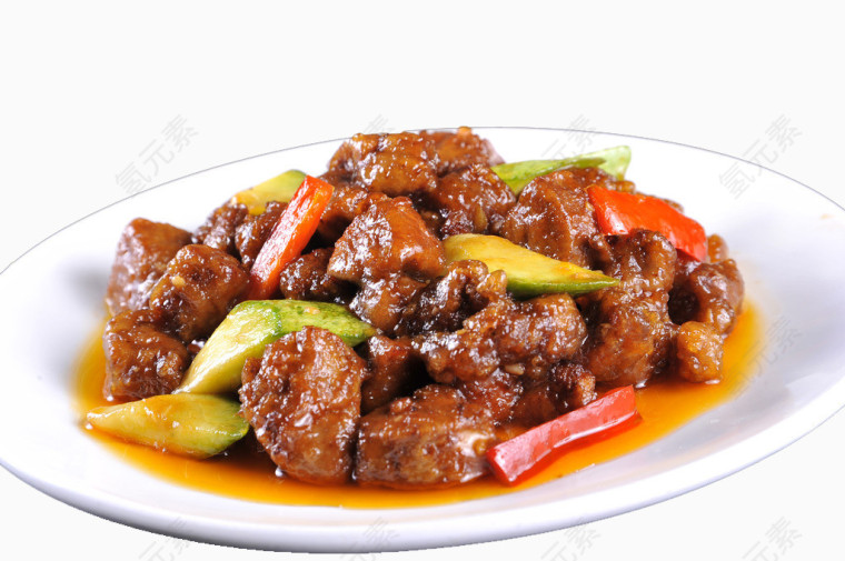 鹅肝烧鹿肉