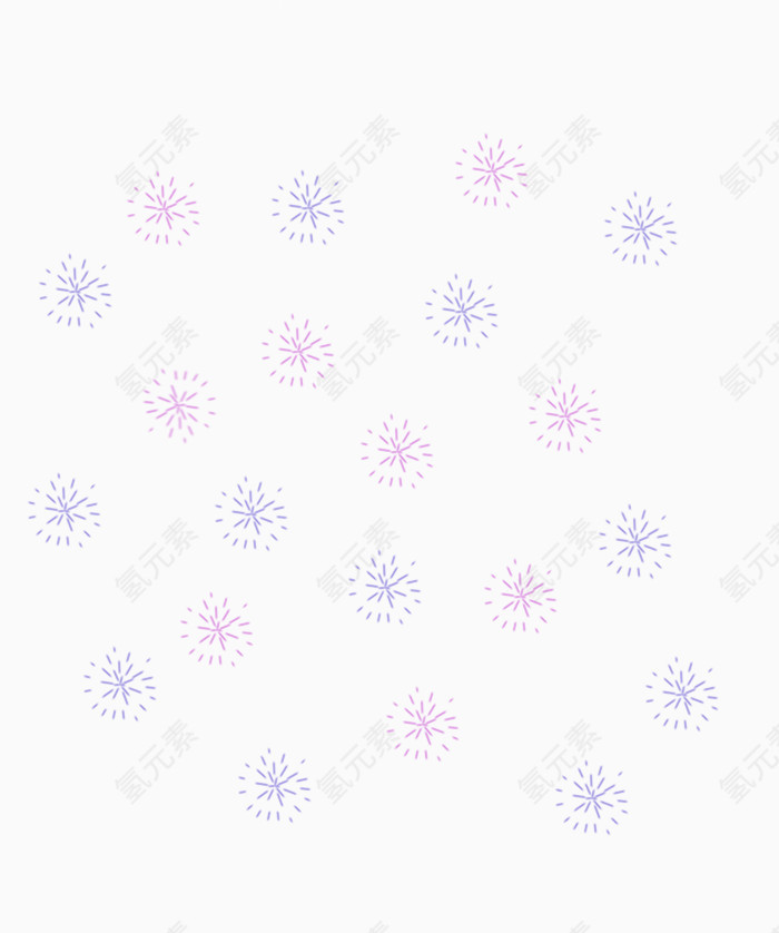 简约冬季雪花素材