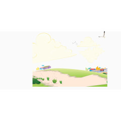 矢量乡村小路