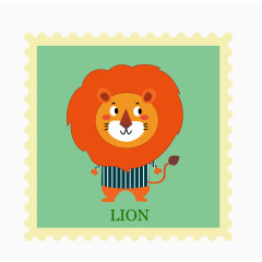 矢量卡通可爱狮子