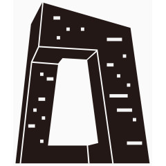 矢量中国建筑大厦电视台