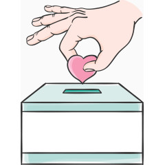 矢量奉献爱心图标