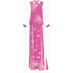 古代女装矢量冬衣