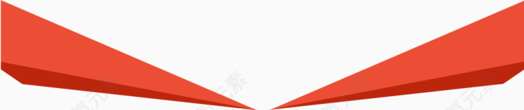 红色不规则几何图形