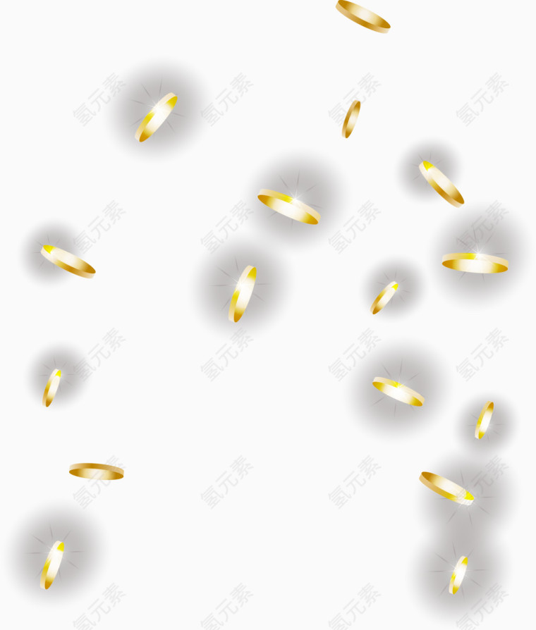 矢量手绘金币