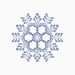 鳞片雪雪花片状矢量包体积1