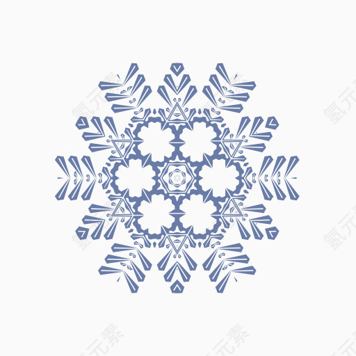 鳞片雪雪花片状矢量包体积1