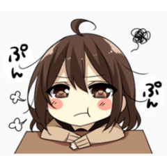 生气的女孩动漫学生