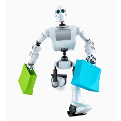 机器人跑步高清免扣素材