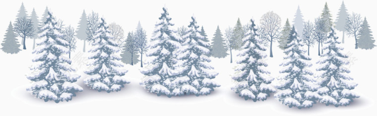 冬雪景色冬季素材