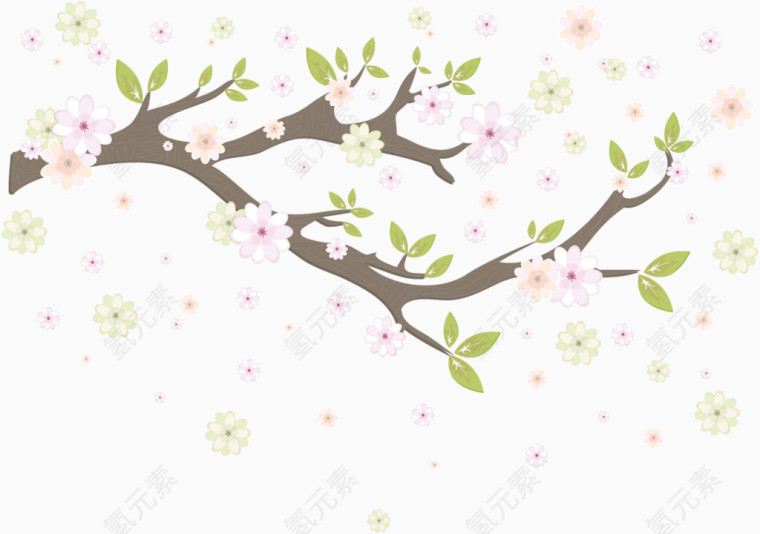 春季樱花迎春素材