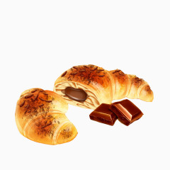 美味夹心面包海报矢量