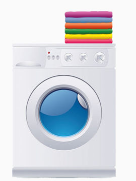 卡通的洗衣机
