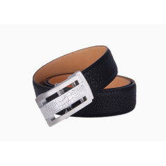 诗泊伦皮带男真皮无牙自动扣