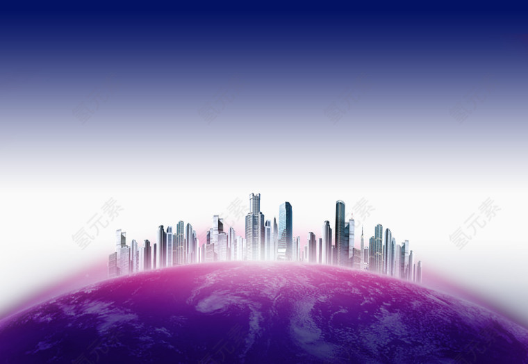 地球上的建筑背景