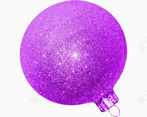 紫色彩球