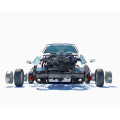 汽车结构图素材免抠图