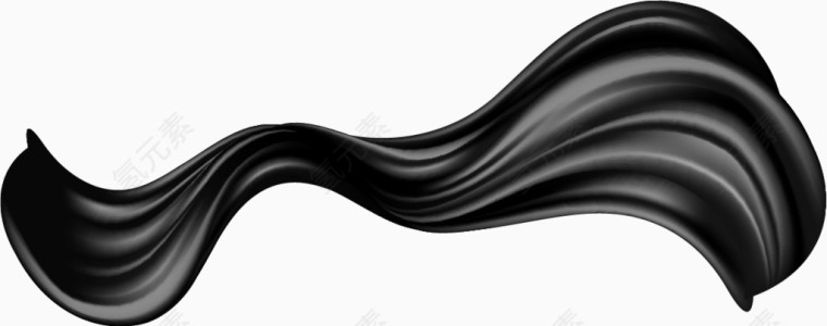 矢量黑色绸布