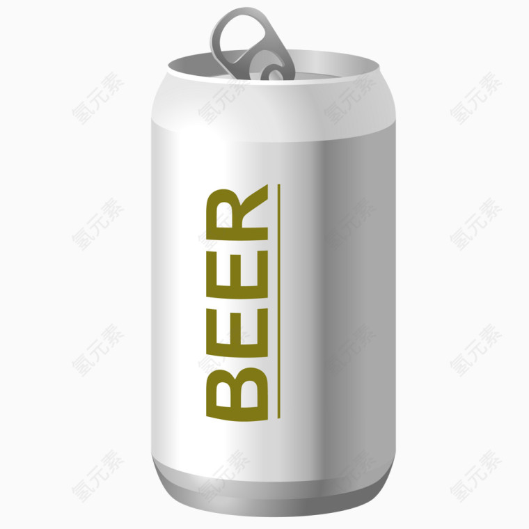 罐装啤酒矢量图
