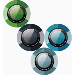 创意圆形矢量商务图表素材