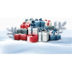 雪地大雪冬季素材