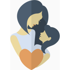 矢量母亲节卡通拥抱3