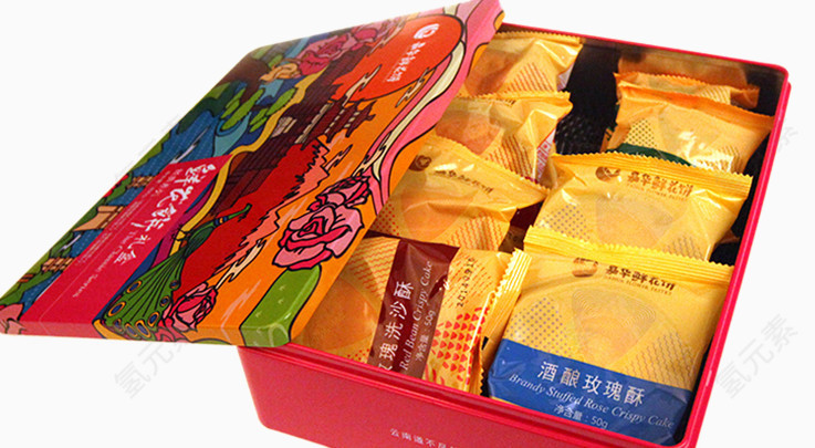 高端经典铁盒云南特产零食