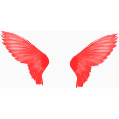 漂亮红色翅膀
