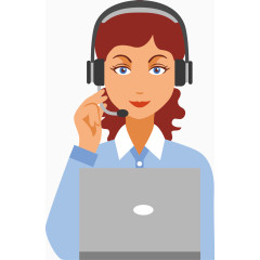 矢量创意设计呼叫中心客服图