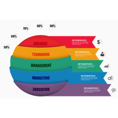 创意ppt数据分析矢量