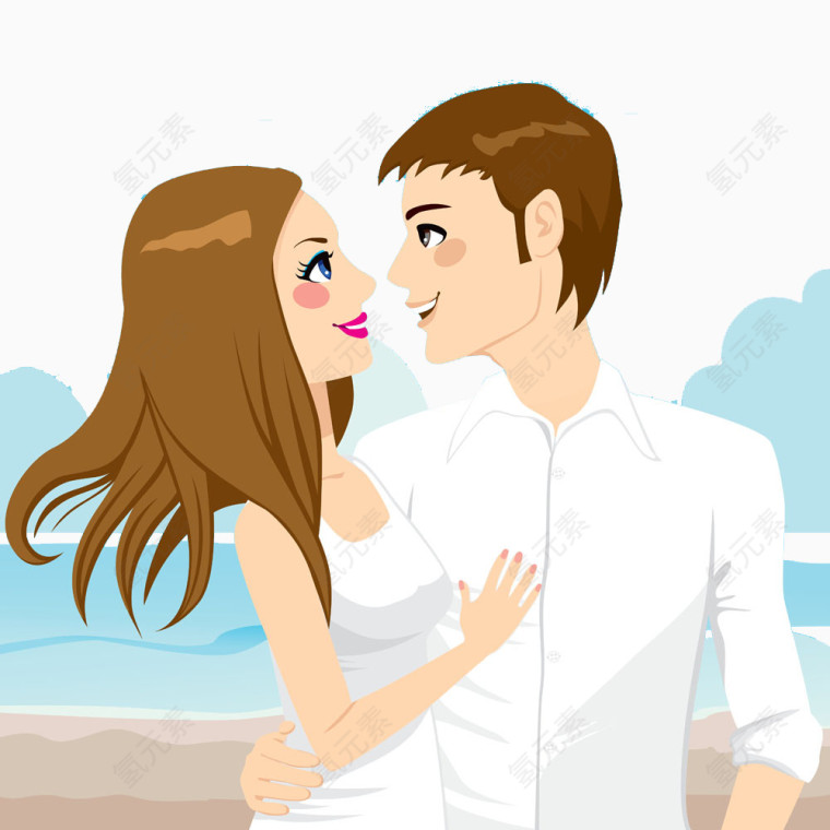 海边幸福情侣