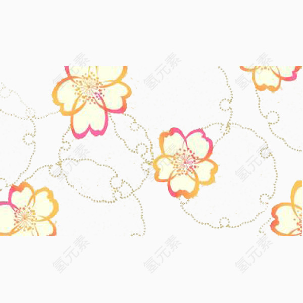 日式圆点花纹