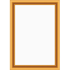 原木长方形相框