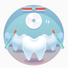 矢量牙齿护理