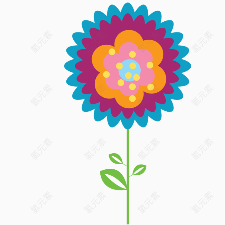 卡通 插画 彩绘 花瓣 花朵 卡通花朵 母婴背景素材 可爱风格 童趣