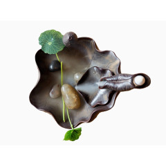 禅意茶桌书房摆件 水墨茶桌