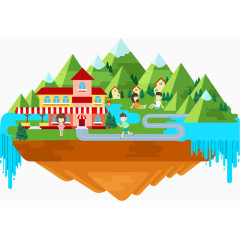 出行旅游图形图标